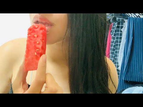 Asmr | Juicy Watermelon Eating Sounds | No Talking