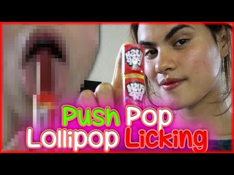 [ASMR] PUSH POP | LOLLIPOP LICKING
