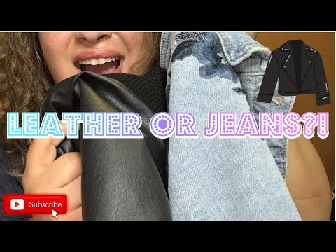 ASMR| Leather vs Jean Sounds 🤤😴