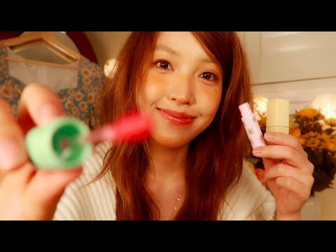 ASMR 🌻 Getting You Ready on Easter Morning 💐🌦 (skincare, makeup, hair brushing) {layered sounds}