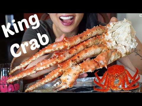 Giant King Crab (EATING SOUNDS) Soft Spoken ASMR MUKBANG | SAS-ASMR