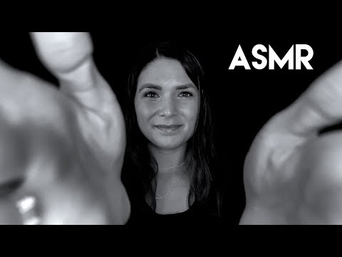 ASMR ❥ B&W Relaxing Hand Movements & Air Tracing for Sleep