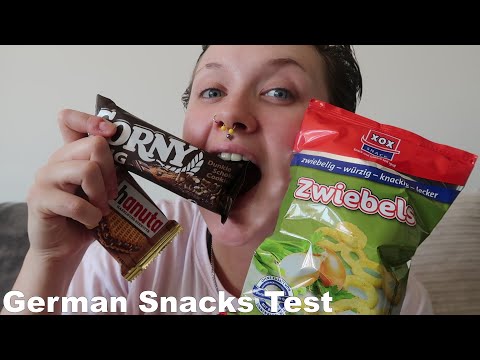ASMR German Snacks Taste Test [Whispering & Eating Sounds]