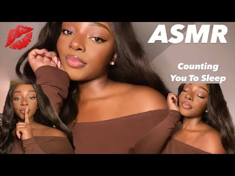 ASMR | Counting You To Sleep 🤍 (With Kisses Hand movements & Clicky Whispers)