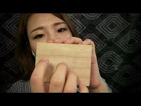 [3D ASMR]긴 태핑 사운드, Long Tapping Session, Binaural Sound, Hard board and wooden tapping.