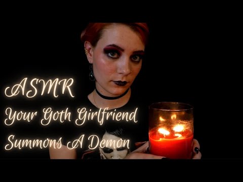 ASMR Goth GF Accidentally Summons A Demon | Spooky RP