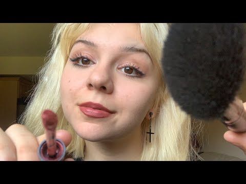 Unpredictable ASMR makeup roleplay/putting on your NEW face