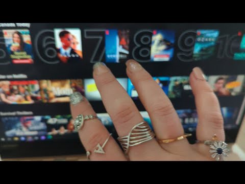 Netflix Tv Tracing ASMR ~ fast Tracing and tv tapping (2 Min Specific Trigger Series)