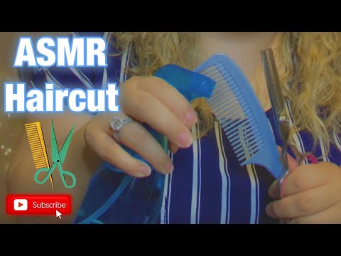 ASMR| Haircut roleplay | Giving you a new look, real hair 💇🏻‍♀️| water, brushing & scissor sounds