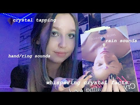 lofi ASMR: crystal collection, tapping and hand sounds/movements