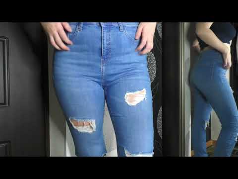 ASMR scratching jeans | fabric sounds