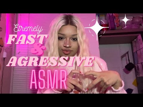 Extremely FAST & AGGRESSIVE ASMR! Super tingly tapping, lowfi chaos💗