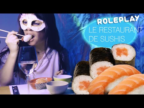 ASMR FRANÇAIS | ROLEPLAY 🍣 Le restaurant de sushi 🍣Mukbang / Bruit de bouche / Dégustation