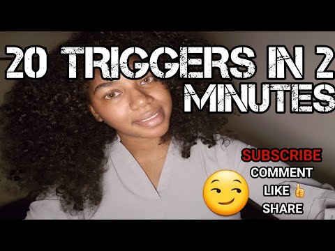 20 Triggers In 2 Minutes ~ ASMR Random Fast Triggers | No Talking just sounds