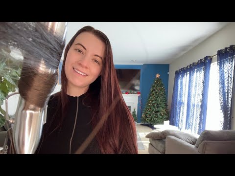 ASMR Role Play: Doing Your Hair Before Christmas Shopping