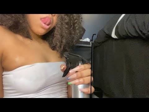ASMR | Sprinkles Water On Chest For 10 Minutes | Mouth Sounds