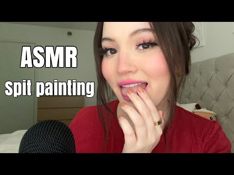 ASMR Spit Painting You 🥵🫦 (Intense Mouth Sounds)
