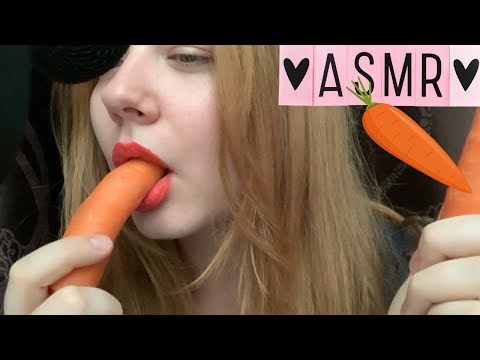 ASMR | Eating & Biting Carrots🥕 | Crunchy Sounds