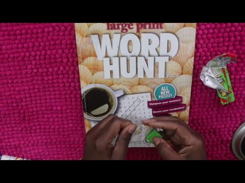 ASMR Word Search Hubba Bubba Chewing Gum | Poker Night
