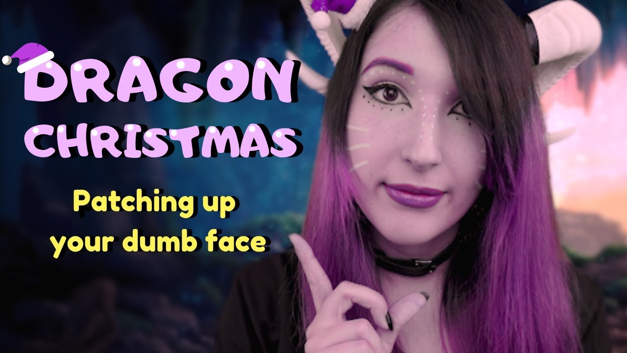 ASMR - DRAGON GIRLFRIEND ~ Patching You Up! Personal Attention, Affection, Nibbles ~
