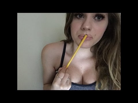 ASMR- chewing on plastic/ mouth sounds