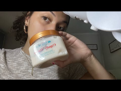 ASMR- fast and aggressive tapping on body care collection