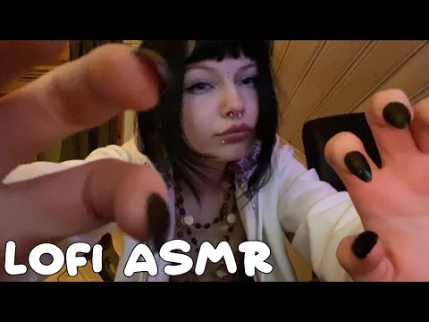 Lofi ASMR | Tingly hand movements & nail tapping (minimal whispering, pen visuals)
