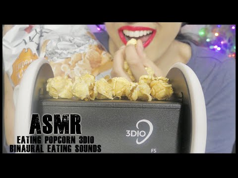 ASMR Eating Popcorn - 🍿❤️Eating Sounds 3DIO BINAURAL❤️ -♡🍿