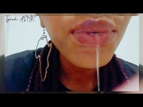 ASMR | Spit painting with alot of sucking paint brush 💦💦👄