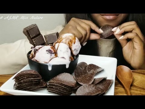 ASMR  Chocolate Crisps and Ice Cream [ Eating sounds ] No Talking