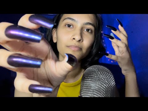 Trying Asmr With Really Long Nails | Long Nail Tapping, Scratching etc