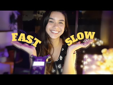 ASMR FAST TAPPING VS SLOW TAPPING