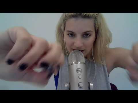 ASMR | Face Writing & Inaudible Whispering (Fast Mouth Sounds)