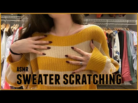 ASMR | tingly sweater scratching