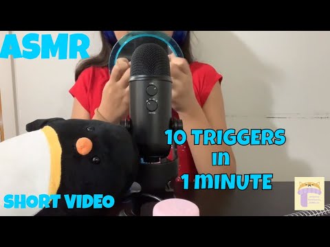 ASMR 10 Triggers 1 min | Short Video