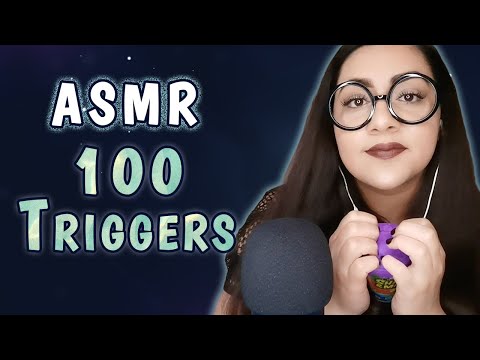 [ASMR] 100 Triggers Challenge | Talking and No Talking Triggers | Fast And Aggressive