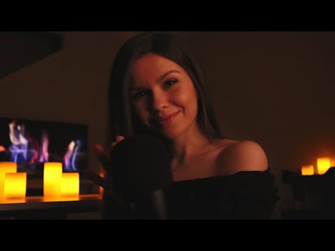 ASMR 🔥 COZY TINGLES 🔥 Fire Sounds & Mic Touching • Low Light