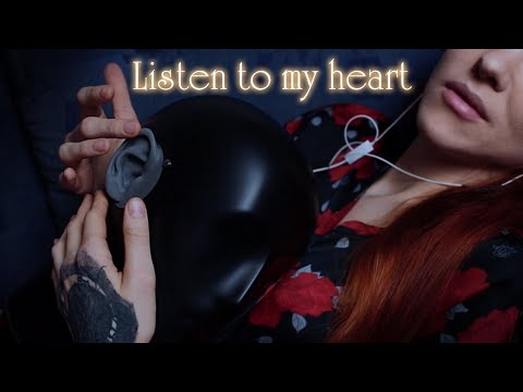 ASMR - Put Your Head on My Chest 💖 | Realistic feeling Heartbeat sounds w/ Binaural Head mic