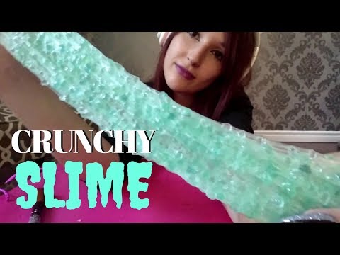 ASMR - CRUNCH & SQUISH ~ Playing w/ 5 Different Crunchy Slimes! ~