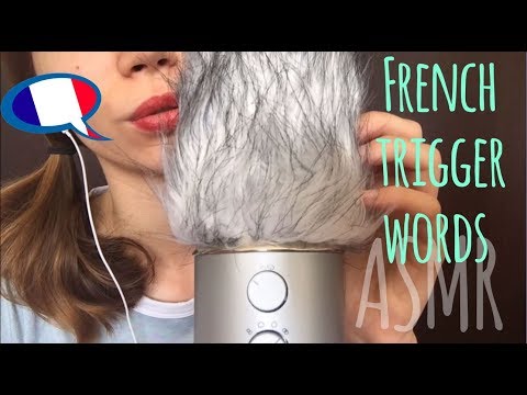 ASMR | Playing with a windmuff while whispering French trigger words (and other sounds)