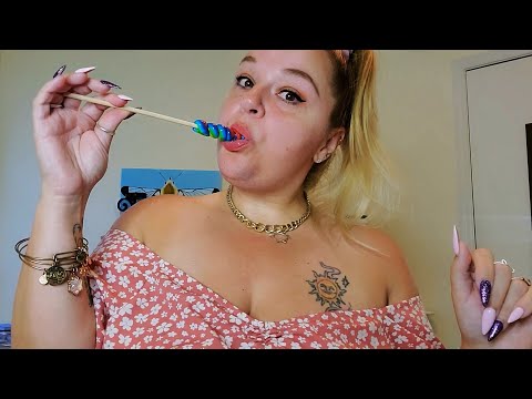 ASMR | Unicorn Lollipop Crunching and Chewing | Mouth Sounds