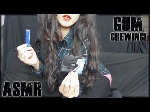 ASMR Gum Chewing With Tapping Sounds for sleep  & Hand Movements (Soft Spoken)💖~ 3DIO BINAURAL ~