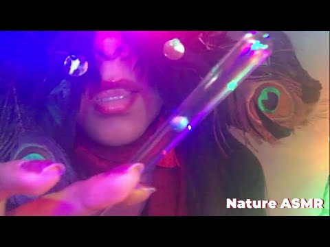 ASMR WITCH PUTS A HEALING SPELL ON YOU UNINTELLLIGIBLE WHISPERS, CRYSTALS, PERSONAL ATTENTION