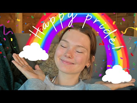 ASMR pride special! 🌈 (whispers, affirmations, facts reading, tapping, chill times)