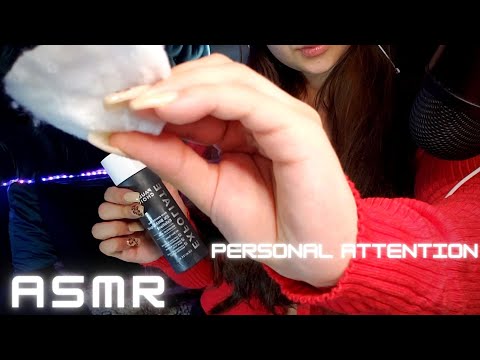 ASMR | Personal Attention, Liquid Sounds,Fake Nail Tapping Hand Movements, Night Routine(No Talking)