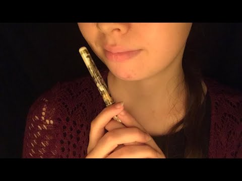 ASMR: Pen Nibbling (Kissing, Chewing, Biting, Mouth Sounds)