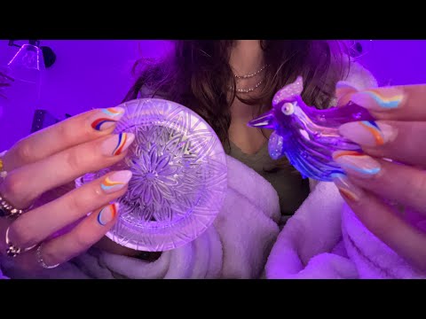 asmr *SUPER TINGLY* tapping & scratching on glass items