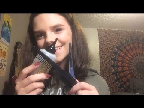 ASMR Getting Your Hair Cut/Dyed/Washed By Your Friendly Stylist [WARNING 13:22]