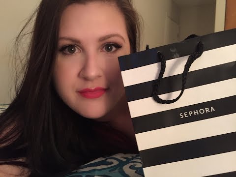 ASMR Whispered Sephora Haul (Mostly), With *Gum Chewing*