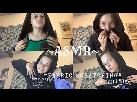 ASMR fabric shirt and jacket scratching